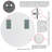 Saqlain Glass Round Mirror