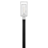  White 1 -Light 17" H Hardwired Pier Mount Light