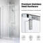 Cabine de douche d'angle sans cadre avec verre trempé cristallin l 36 po x H 72 po Neo Angle-109304917