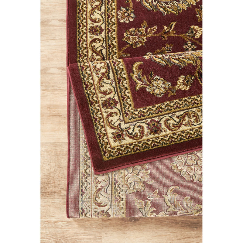 Classic GC_VIN5012 Red 2 Ft. 7 In. X 7 Ft. 3 In. Area Rug, Red, Runner 2'7" x 7'3"