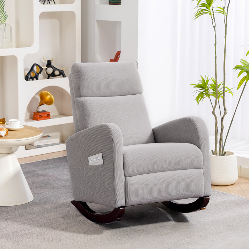Solid Wood Rocking Chair, Grey