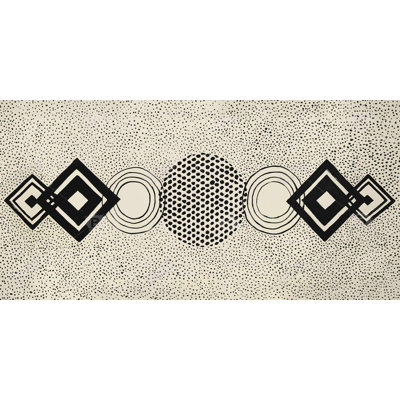 Dotted shapes - 15.75"x31.50" Desk mat