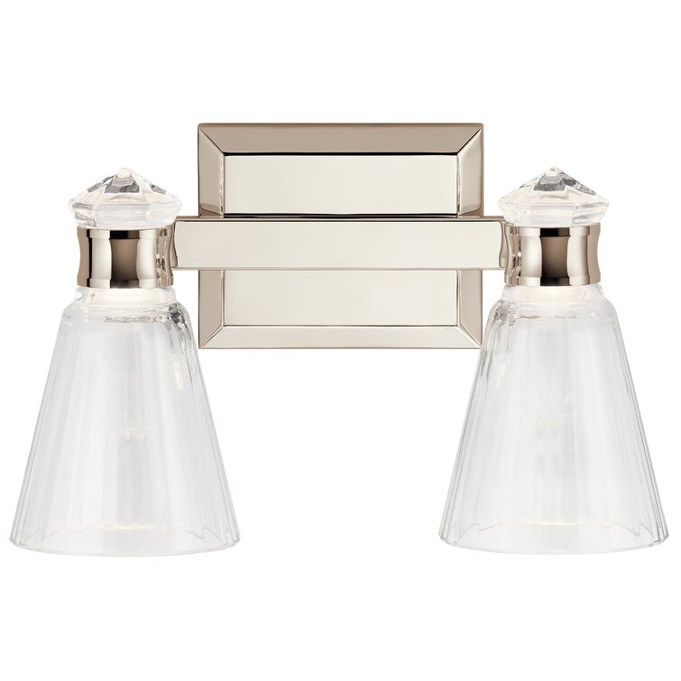 Antonia 2-Light Vanity Light - Clear Glass