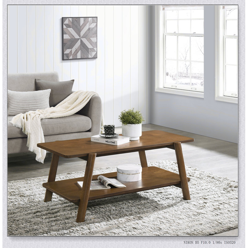 Table basse ronde avec plateau en bois manufacturé