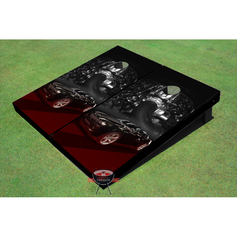 All American Tailgate Cornhole Set, Black