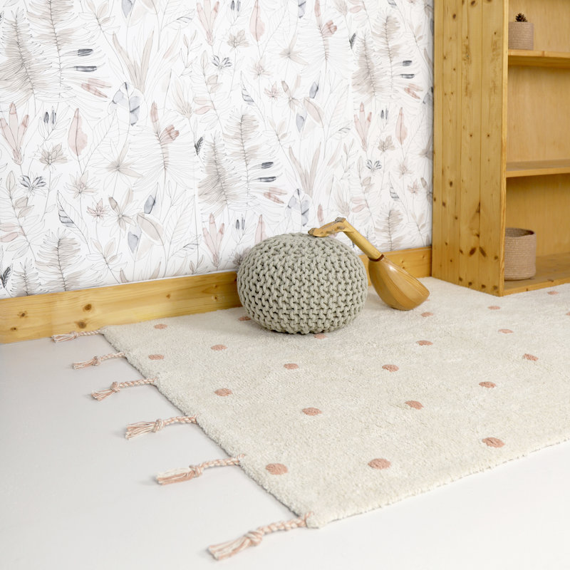 Coelho Hand Tufted Cotton Beige Rug