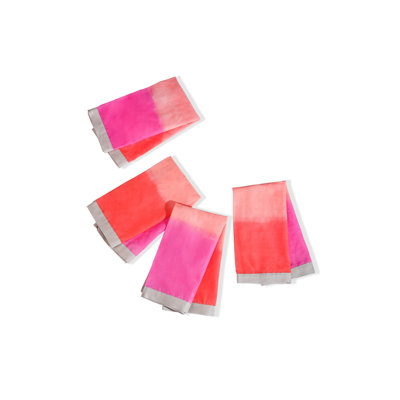 Tropical Sunrise Tie-Dye Napkin Set