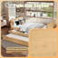 Lit plateforme simple avec tiroirs et lit gigogne, lit de jour en bois massif, sans sommier, naturel-1245761201