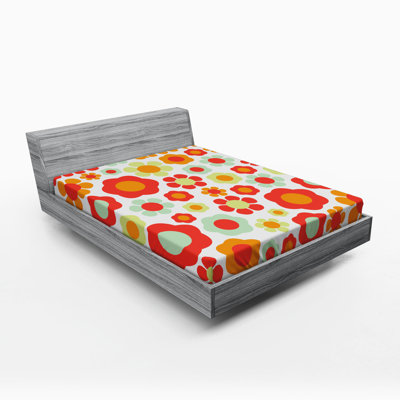 Microfiber Floral Fitted Sheet
