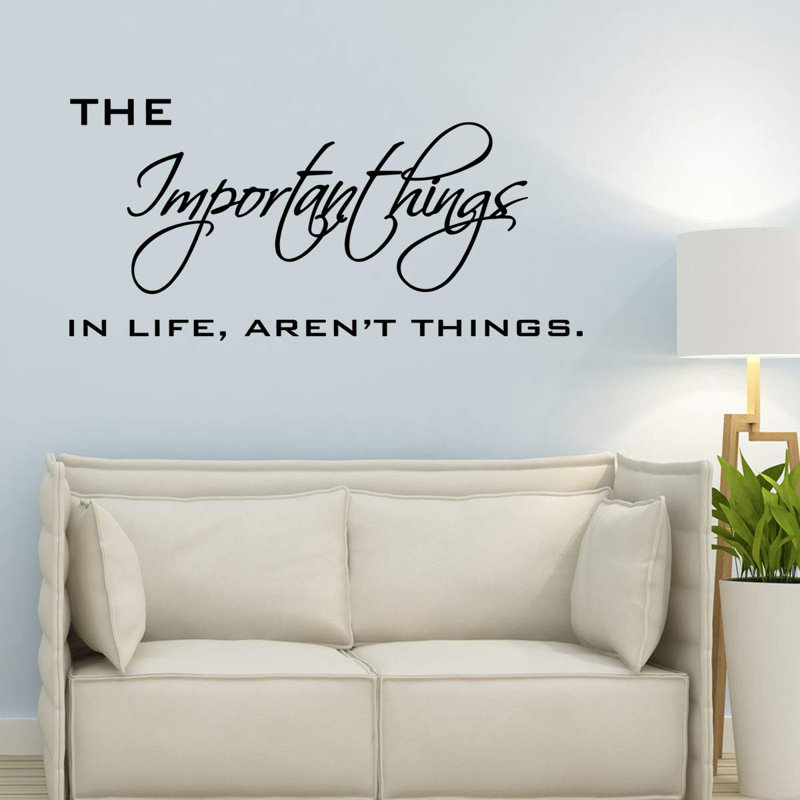 Text & Numbers Wall Decal, 12" H x 22" W