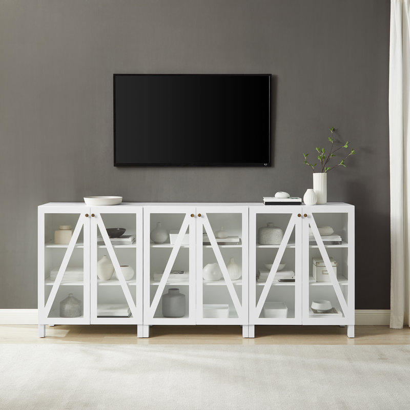 Armoire multimédia Arrastia, Blanc