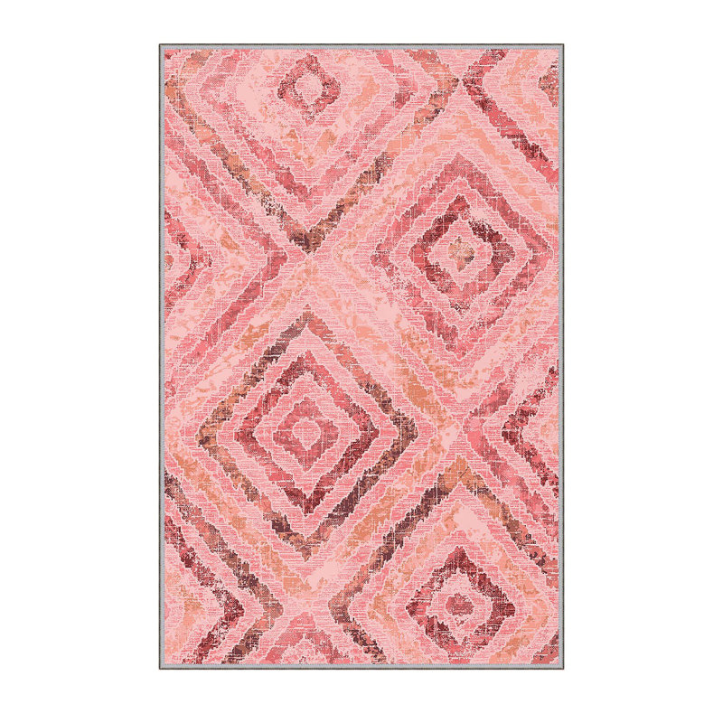 Antibacterial Hall Carpet, 3D Digital Printed, 3.3 x 9.8 Feet | 100% Polyester, 0.3 in Pile Height, PVC Non-Slip Underside | Machine Washable, Durable, Non-Slip Design for Modern Entryways & Living Spaces