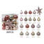 Ensemble de 35 décorations de Noël incassables couleur champagne rosé, boules de 4 cm et 6 cm avec étoile pour le sapin, pour décorer votre sapin pendant les fêtes.