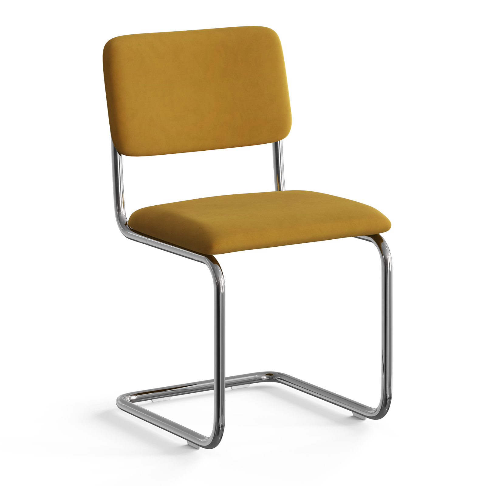 Walsh Velvet Side Chair, Gold