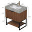 Meuble-lavabo de 30 po avec plateau en pierre frittée et lavabo en céramique