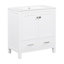 Meuble-lavabo blanc avec lavabo simple 30 po Revonda