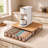 Handwoven Rattan K-Cup Holder Coffee Pod Drawer for Keurig, Synthetic Woven Coffee Station Organizer with Smooth Sliding Drawer, Space-Saving Pod Storage for Kitchen Counter and Office