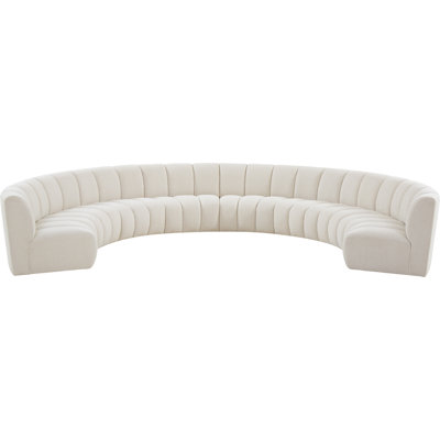 Izen Upholstered Curved Sectional Symmetrical