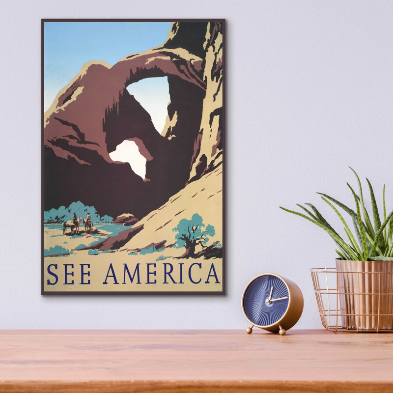 «See America» par Stellar Design Studio, art mural en verre acrylique, H 16 po x l 12 po x P 0,13 po