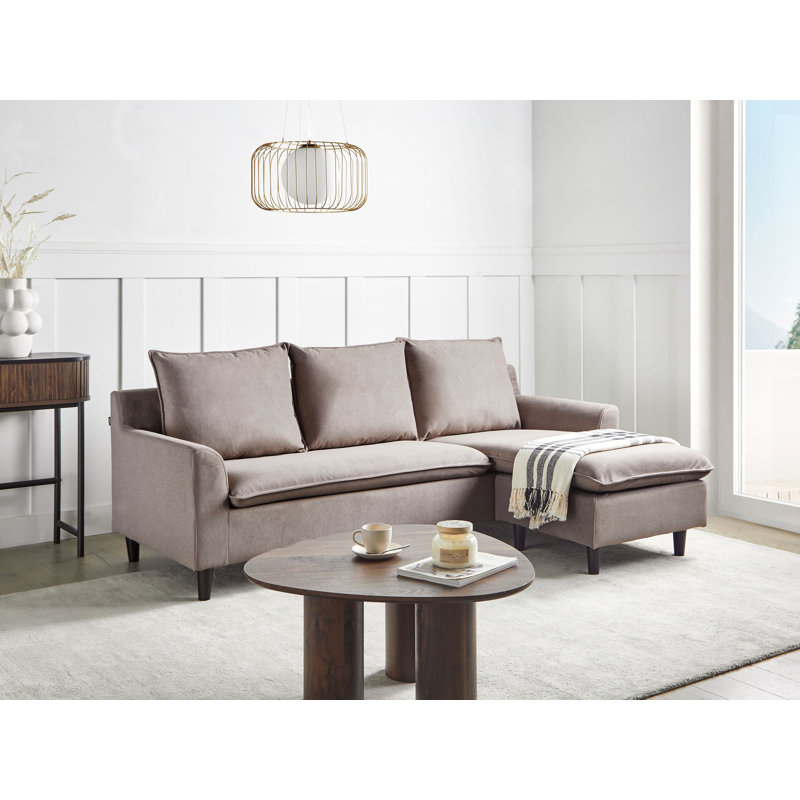 ELVENES 4 Seater Corner Sofa , Beige, Right Hand Facing