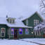 Décoration de fenêtre de Noël en forme de flocon de neige illuminé 20 po