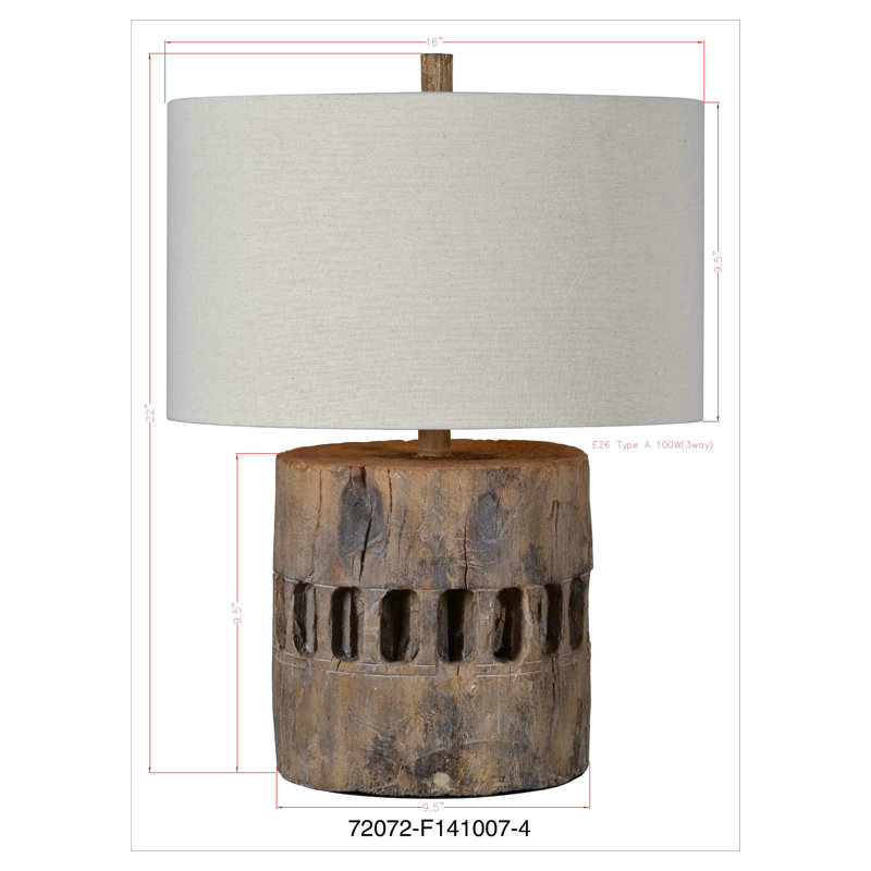 Lampe de table 22 po Shallenor