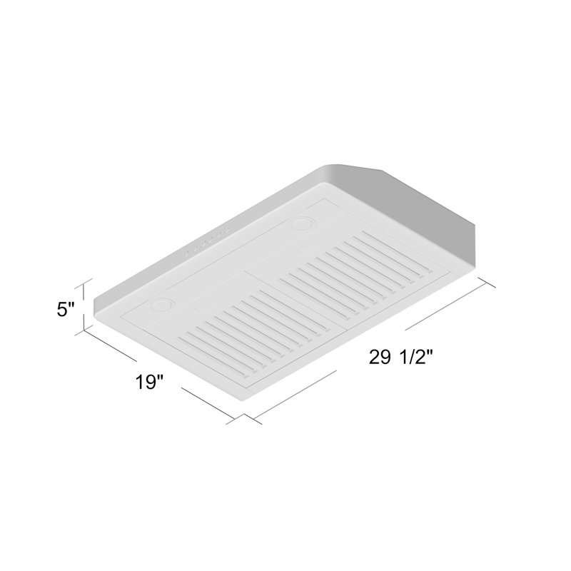 ProLine 30" 600 CFM Ducted Under Cabinet Range Hood in Brushed Stainless Steel
