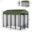 Chenil d'extérieur avec housse imperméable Pawhut-109690679-109690677