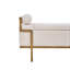 Banc de rangement capitonné à couvercle rabattable avec pattes en métal-1275724718