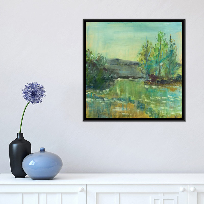 « belle life », reproduction sur toile, H 18 po x l 18 po x P 1,5 po, Toile avec cadre noir