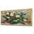 Toile avec cadre flottant or