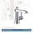 Flara Single Hole Bathroom Faucet with Drain Assembly-43409822