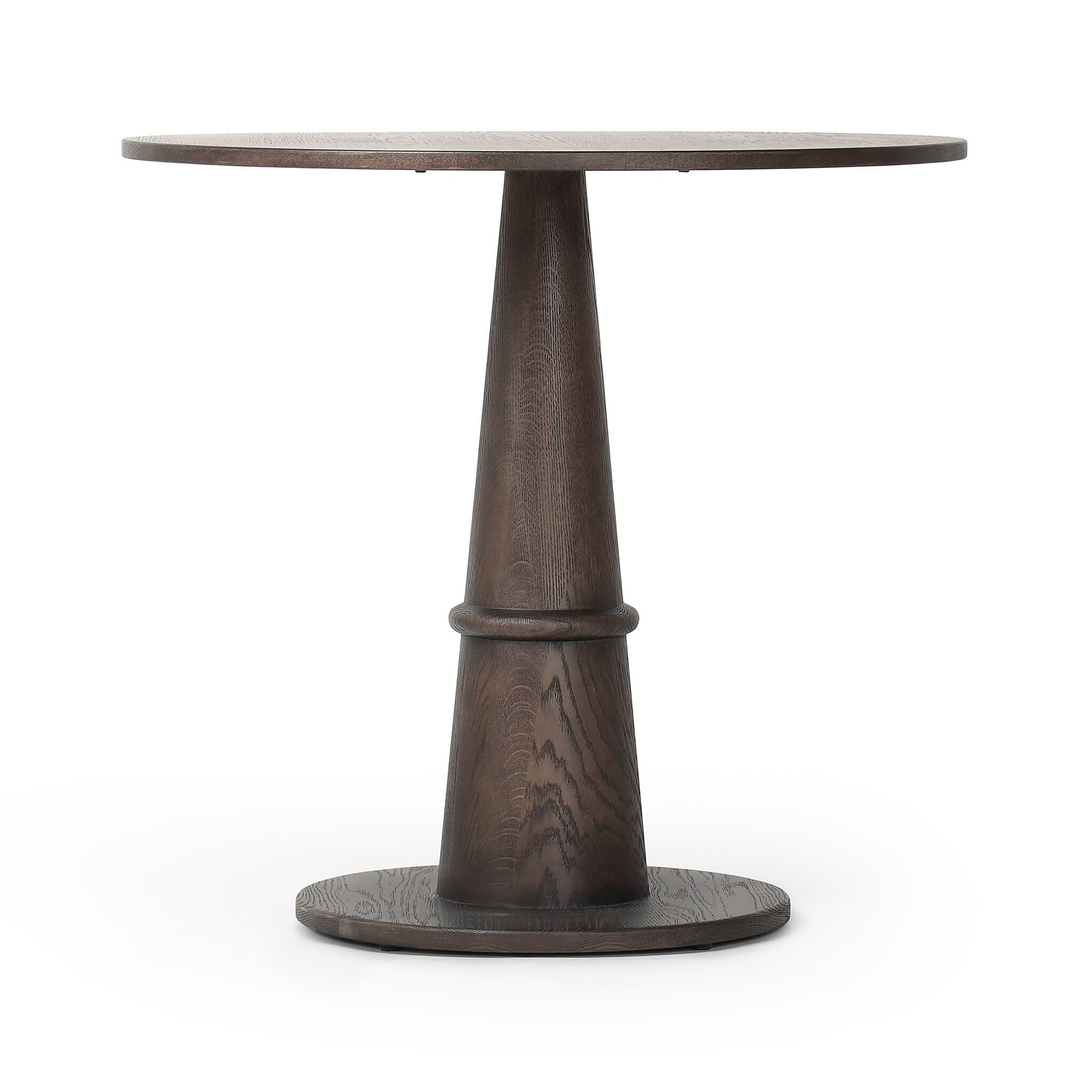 Beverly Round 32.00000'', Brown Oak Veneer, 30" H x 32" L x 32" W