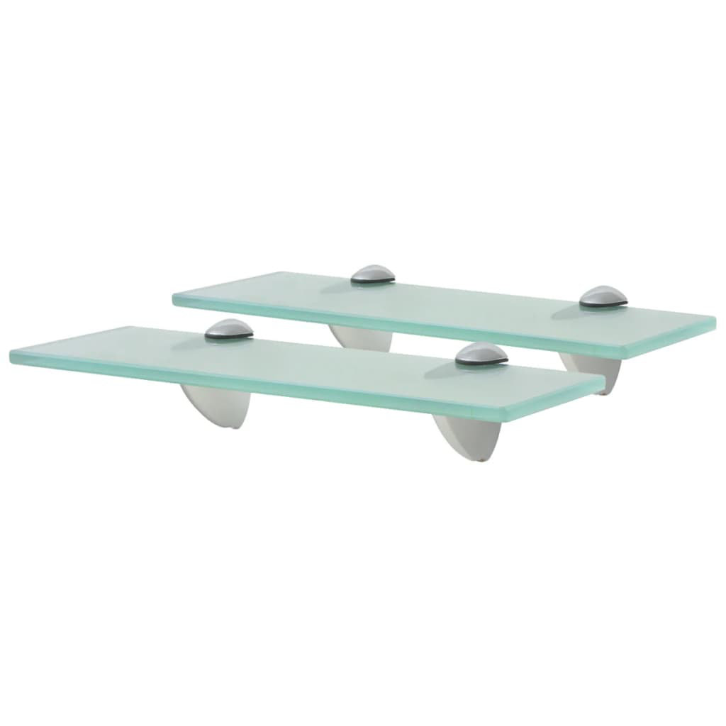 2 Piece Glass Floating Shelf