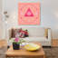 « malveillant eye mandala iii », reproduction d’impression sur toile rose-20889644