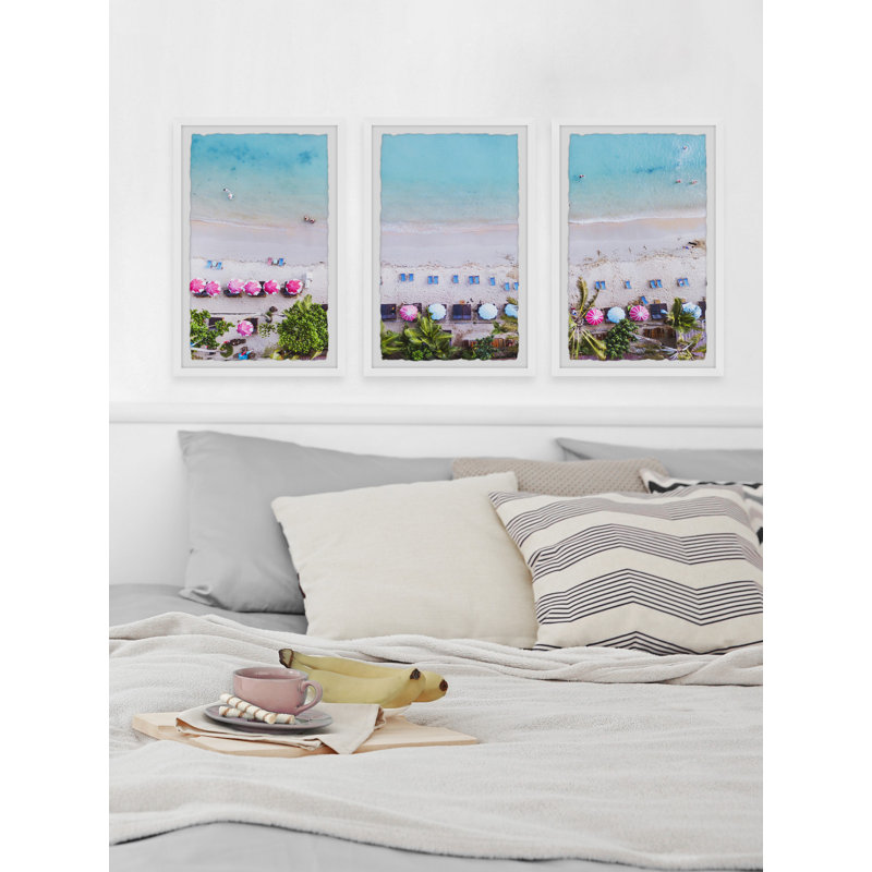 LurLine Weekend Escape by Marmont Hill - 3 Piece Single Picture Frame Print, 45cm H x 38cm W