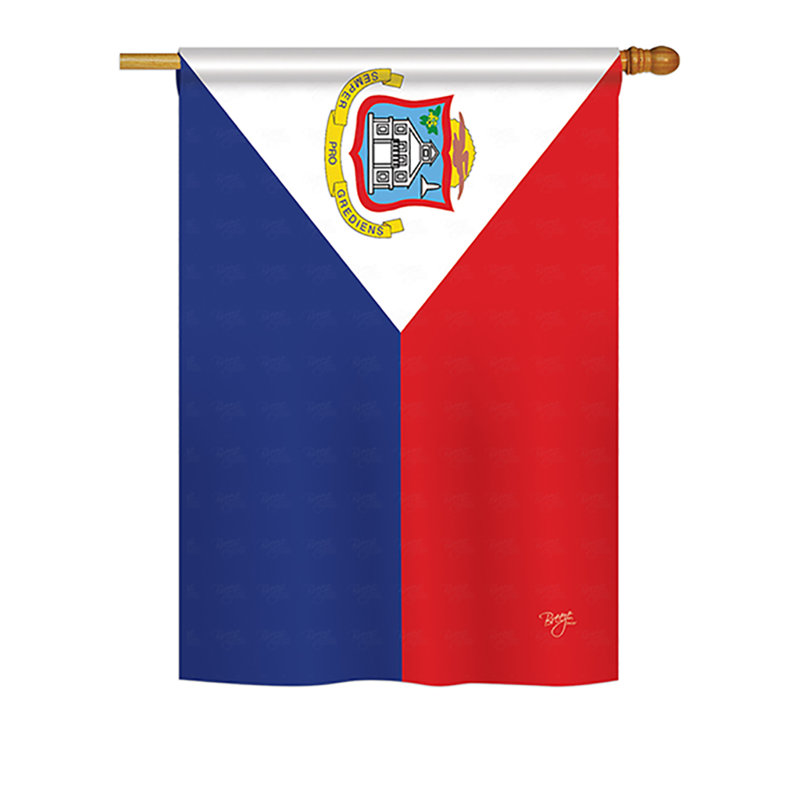 Double Sided Polyester House Flag, 18.5" H x 13" W