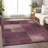Premium Machine Washable Tweedy Plum Rug-1511441578