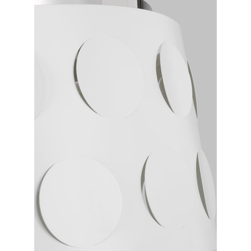 Plafonnier encastré 3 lumières 17,9 po Dottie, Nickel poli