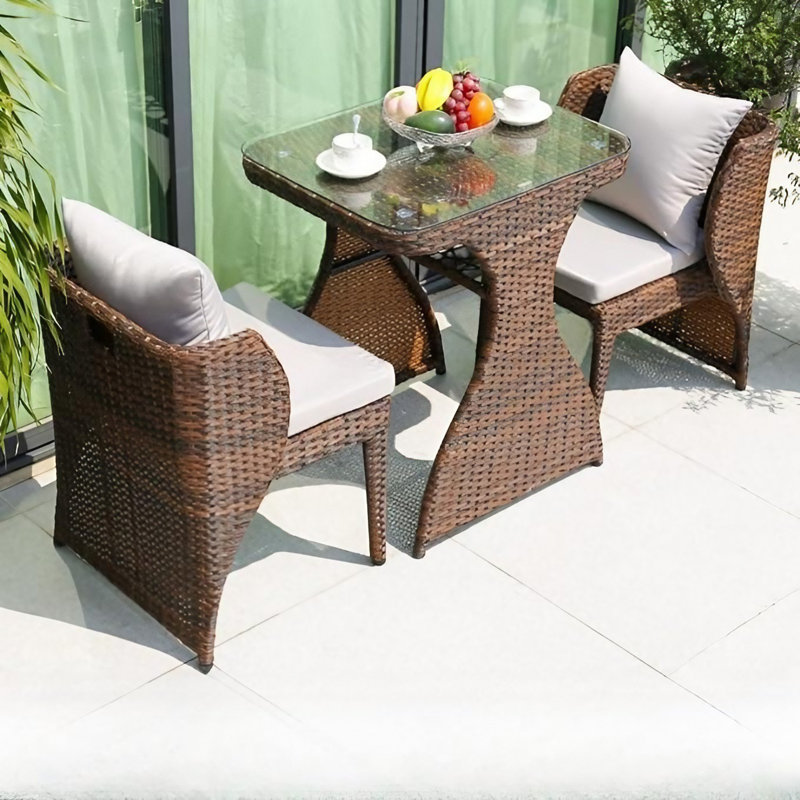 Hartfo 2 - Person Patio Dining Set with , Cushions Included