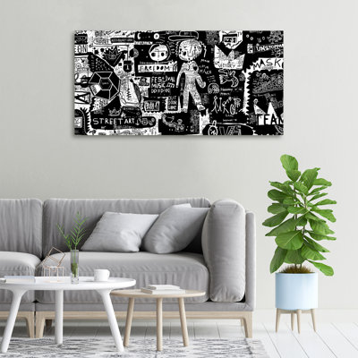 Graffiti - No Frame Print on Canvas