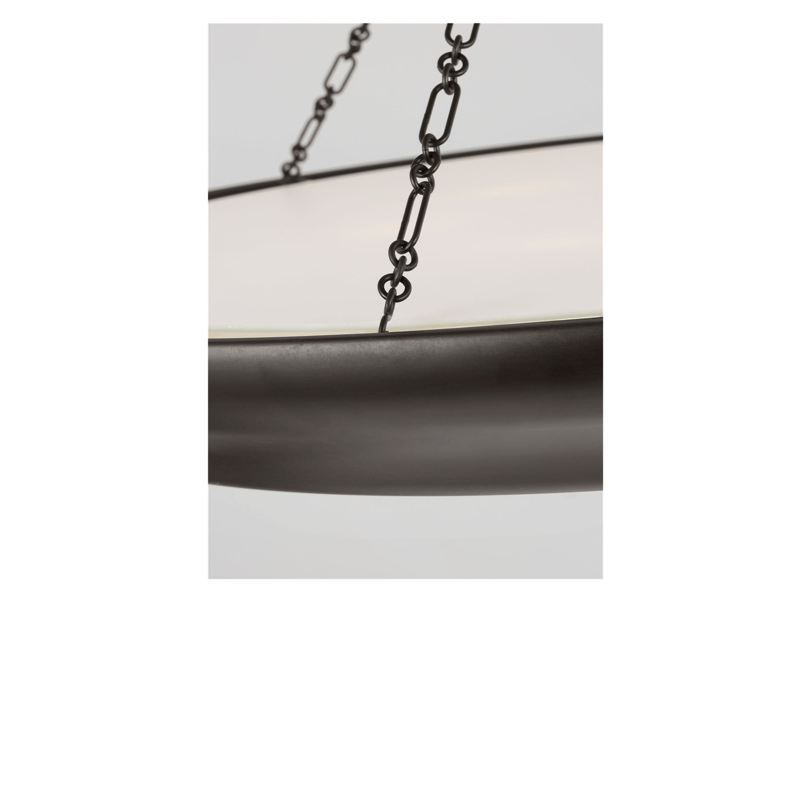 Ledger Chandelier, 15.88" H x 36" W  x 36" D, Aged Iron, 8