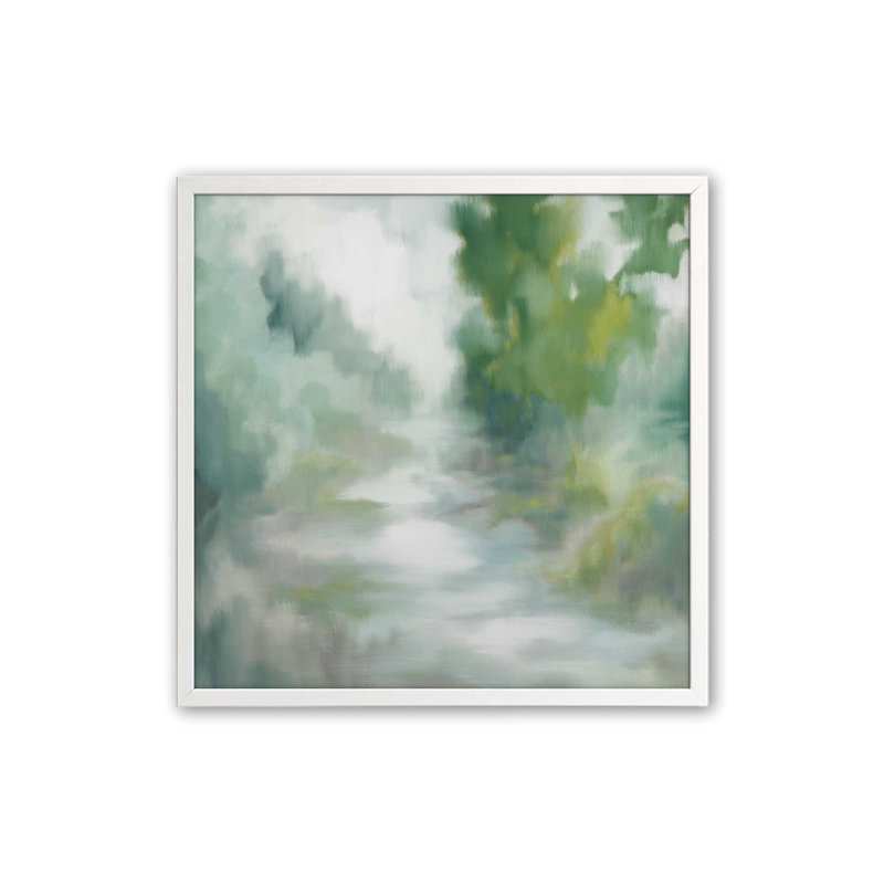 Impression sur toile Riverbend Passage, Blanc opaque, H 17,5 po x l 17,5 po