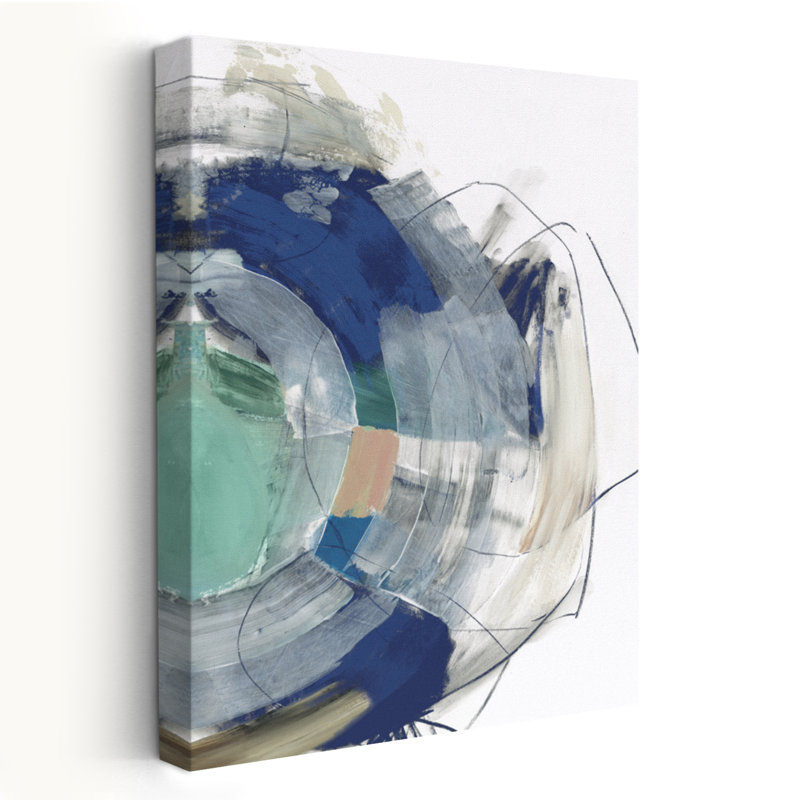 Déluge géométrique et cercles I Art, H 24 po x l 16 po