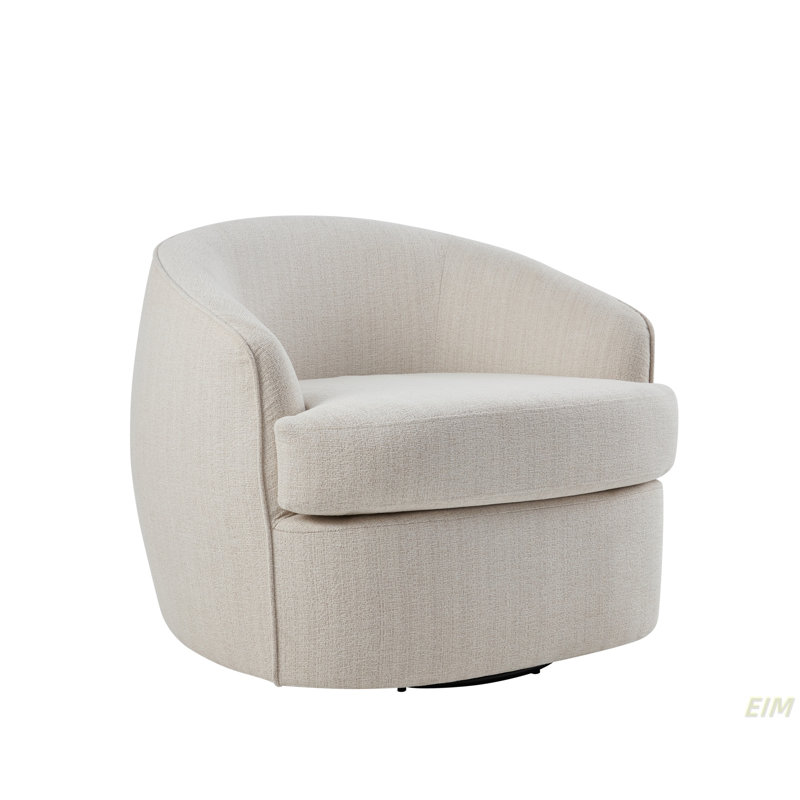 Chaise pivotante à 360 degrés, Blanc cassé