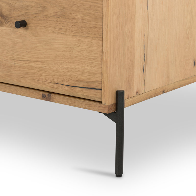 Eaton Executive Desk, Amber Resin Oak