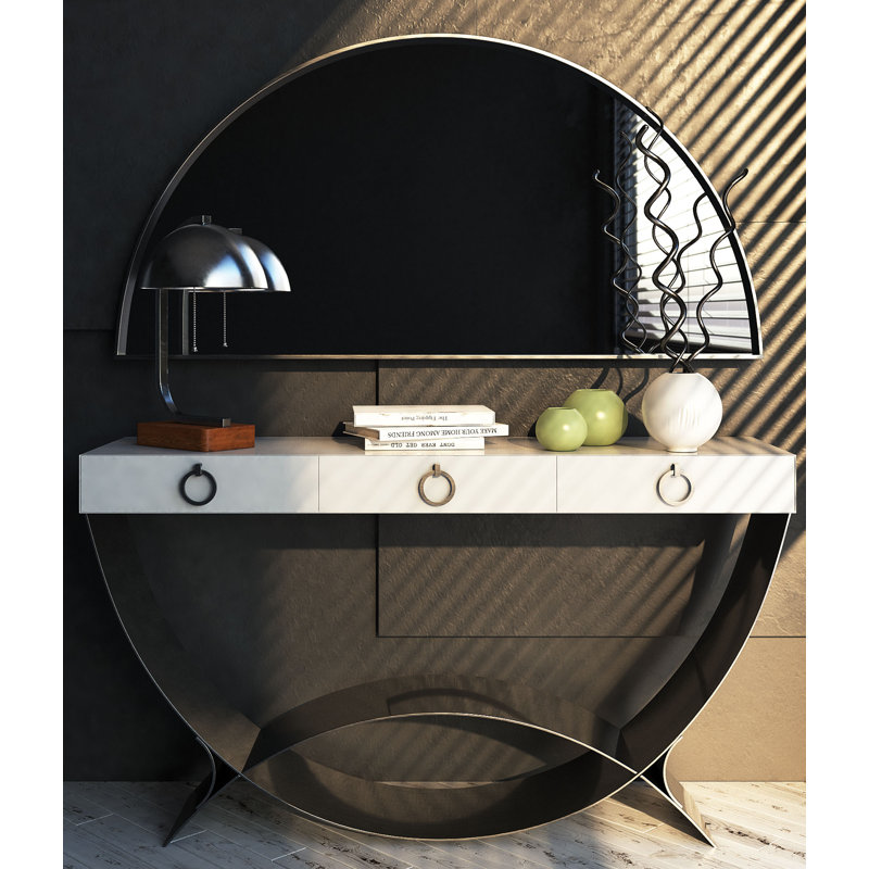 Ensemble de console et miroir Canyon, H 31,5 po x l 39,37 po x P 15,75 po