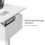 Bureau électrique à hauteur réglable électrique avec sac de rangement et préréglages de mémoire, bureau d'ordinateur ergonomique assis-à-debout, poste de travail de bureau à domicile-1642844793-1642844743