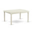 Cet ensemble de salle à manger 5 pièces comprend une table de salle à manger rectangulaire avec feuille papillon et 4 chaises Parson rembourrées en lin gris, blanc lin-1677582606-1726642798-1726642785