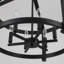 6- Light 23.1" Dimmable Farmhouse Round Cage Chandelier-107168572